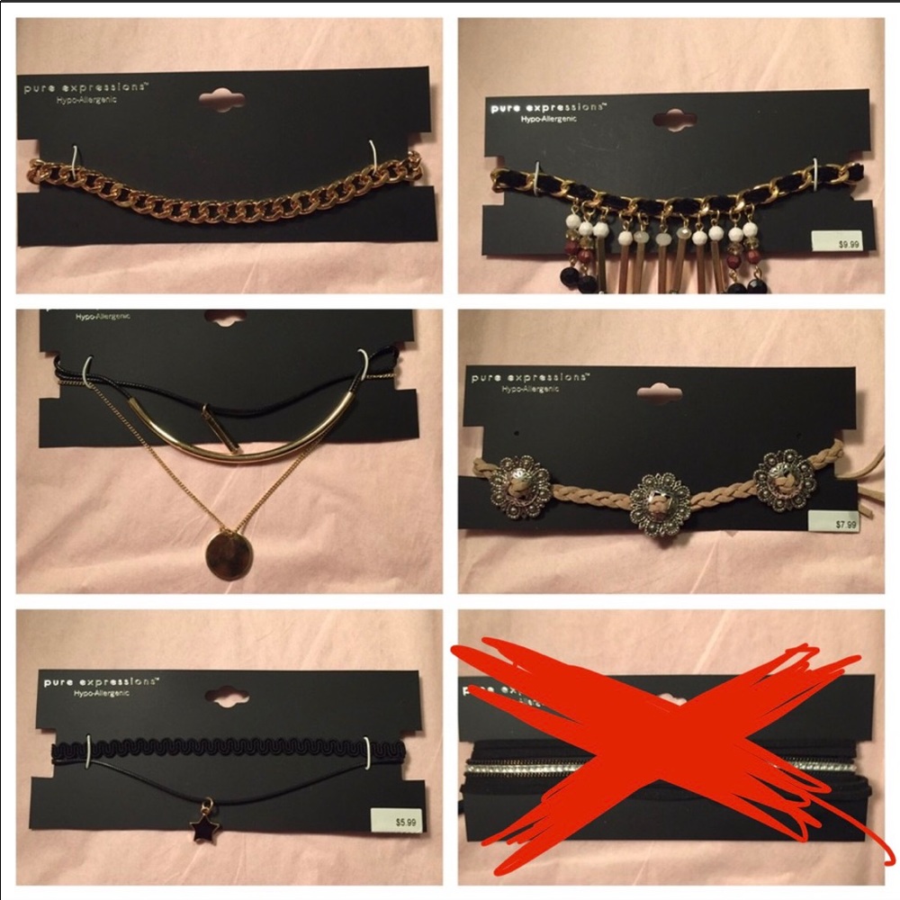 Bundle of NWT chokers (9)